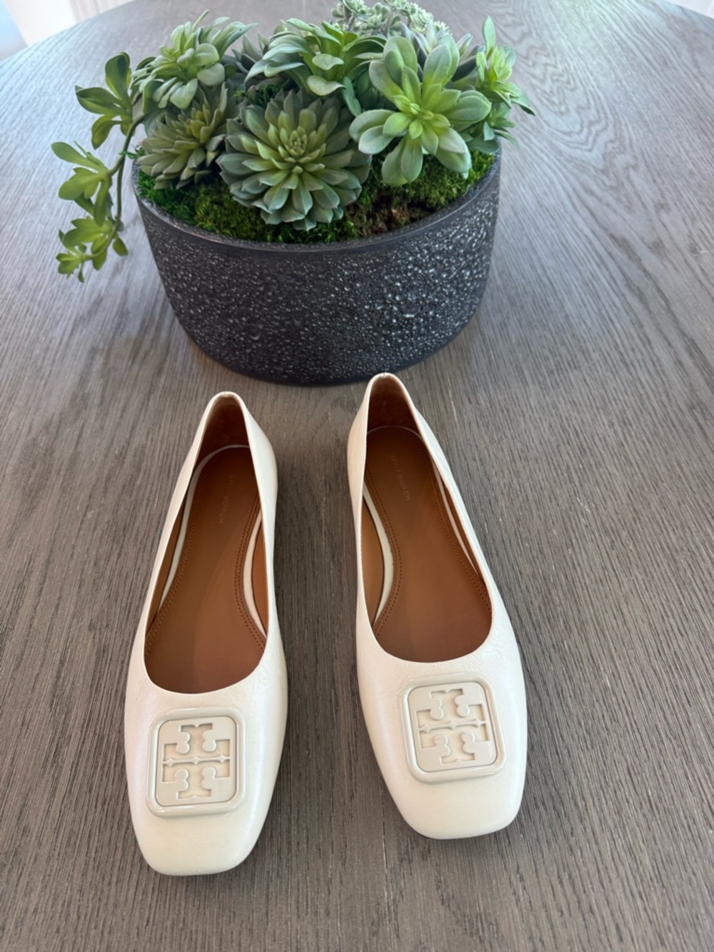 Tory Burch Georgia Square Toe Flat NWT ~ Size 10 - Picture 5 of 7